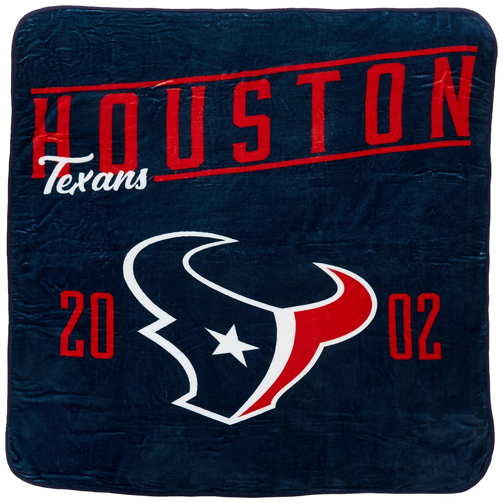 Northwest NFL Houston Texans Unisex-Adult Silk Touch Sherpa Throw Blanket, 60" x 70", Motion