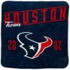 Northwest NFL Houston Texans Unisex-Adult Silk Touch Sherpa Throw Blanket, 60" x 70", Motion view 1