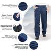 33,000ft Men's Rain Pants, Waterproof Rain Over Pants, Windproof Outdoor Pants for Hiking, Fishing Navy view 4