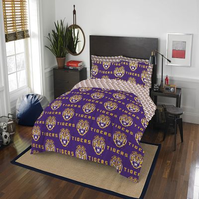 Northwest NCAA LSU Tigers Unisex-Adult Bed in a Bag Set, Queen, Rotary