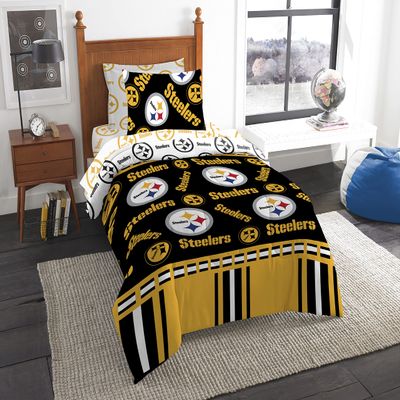 Northwest NFL Pittsburgh Steelers Bed in a Bag Set, Twin, Rotary