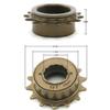 Acxico 1Pcs Freewheel 14T Teeth 34MM Single Speed Freewheel Flywheel Sprocket view 2