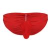 DINGGUANGHE-CUP Men's Thongs, Briefs Mens Lingerie Underwear Low-Waisted Underpants Bikini Briefs Panties (Color : Red, Size : Large) view 1