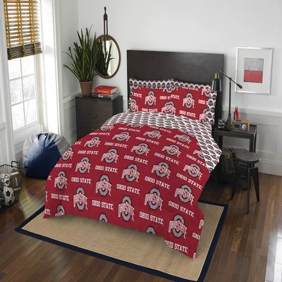 Northwest NCAA Ohio State Buckeyes Unisex-Adult Bed in a Bag Set, Queen, Rotary
