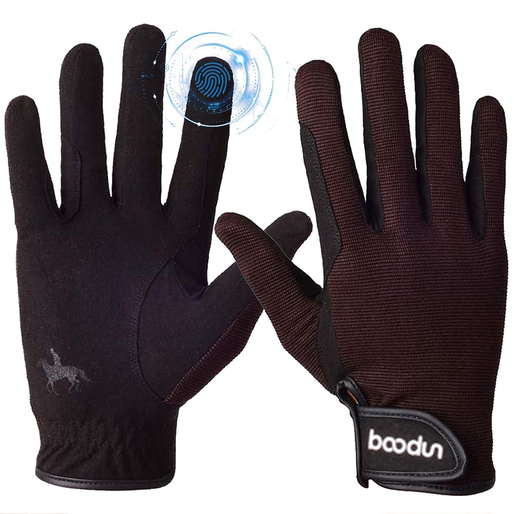 Peicees Horseback Riding Gloves - Professional Equestrian Gloves for Women, Men- Touchscreen, Cycling, Motorcycle Outdoors