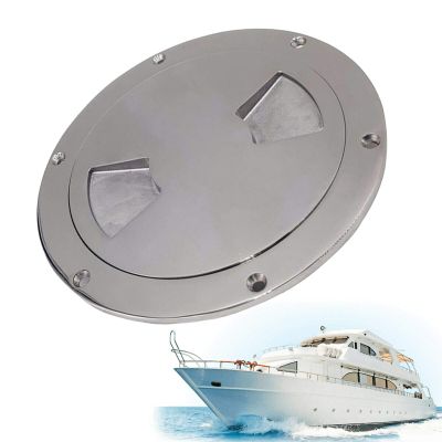 TBVECHI Round Deck Plate Inspection Hatch, 6 inch SS316 Boat Marine Deck Plate Inspection Access Hatch Cover D196 * H5.5mm