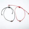 2Pcs/set Pinky Promise Long Distance Matching Bracelets Love Heart Adjustable for Couples Best Friends Couple Friendship Relationship Boyfriend Girlfriend Family Jewelry-Heart view 2