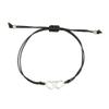2Pcs/set Pinky Promise Long Distance Matching Bracelets Love Heart Adjustable for Couples Best Friends Couple Friendship Relationship Boyfriend Girlfriend Family Jewelry-2 Heart view 2