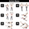 qiuqiu Pilates Bar Set, Pilates Bar with Resistance Band, Elastic Adjustable Resistance Bands Pilates Stick with Foot Loop for Yoga, Stretch, Sculpt,-6 Resistance Bands view 3