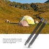 Zerodis Camping Tent Pole, Pack of 2 Black Fiberglass Camping Tent Pole Bars Outdoor Sunshelter Support Rods Awning Frames Kit Tent Replacement Pole for 1-2 Person Camping Tent view 3