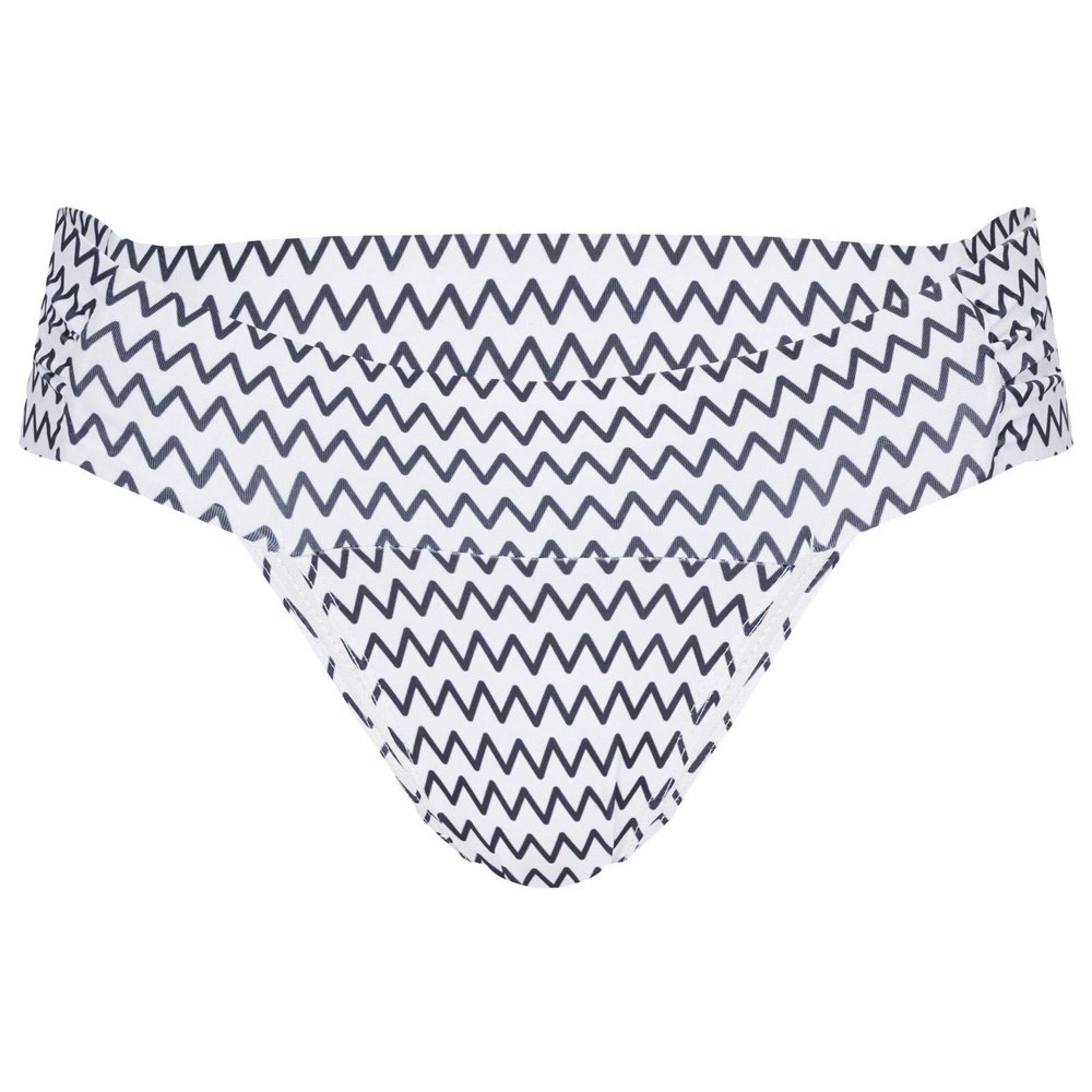 Kaerm Womens Print Low Rise Thong Bikini Briefs Triangle Panties Summer Beach Swim Bottom Black Wave Small