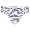 Kaerm Womens Print Low Rise Thong Bikini Briefs Triangle Panties Summer Beach Swim Bottom Black Wave Small view 1