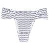 Kaerm Womens Print Low Rise Thong Bikini Briefs Triangle Panties Summer Beach Swim Bottom Black Wave Small view 3