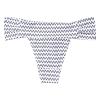 Kaerm Womens Print Low Rise Thong Bikini Briefs Triangle Panties Summer Beach Swim Bottom Black Wave Small view 4