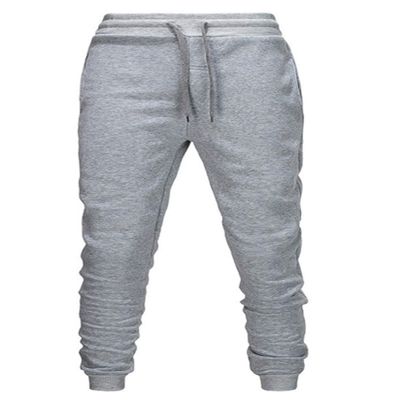 Andongnywell Men's Casual Jogger Sweatpants Basic Jogger Pants Elastic Waist with Pockets Trousers (Gray,Small)