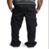 Andongnywell Men's Cargo Pants Slim Fit Casual Jogger Pant Sweatpants Elastic Waist Drawstring Trousers (Black,Medium) view 4