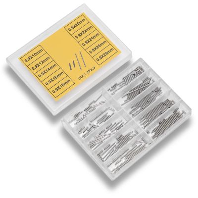 Watchband Tubes Pins , Watch Strap Tubes Pins , Watch Band Spring Bars Link Pins , Professional Watch Repair Accessory , with Separate Compartments , for Watch Repairing