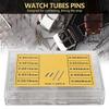 Watchband Tubes Pins , Watch Strap Tubes Pins , Watch Band Spring Bars Link Pins , Professional Watch Repair Accessory , with Separate Compartments , for Watch Repairing view 2