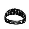 Elite Athletic Gear Unisex Headband/Sweatband. Multiple Designs! Sports, Fitness, Working Out, Yoga. (Praying Crosses) view 3