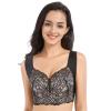 Air Exsecret Ultimate Lift Stretch Full-Figure Seamless Lace Cut-Out Bra, Sports and Sleep Extra Lift Bras for Women (Black-Style B,52/120D) view 1