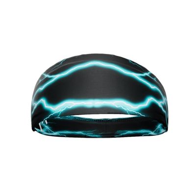 Elite Athletic Gear Unisex Headband/Sweatband. Multiple Designs! Sports, Fitness, Working Out, Yoga. (Cyan Lightning)