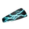 Elite Athletic Gear Unisex Headband/Sweatband. Multiple Designs! Sports, Fitness, Working Out, Yoga. (Cyan Lightning) view 2