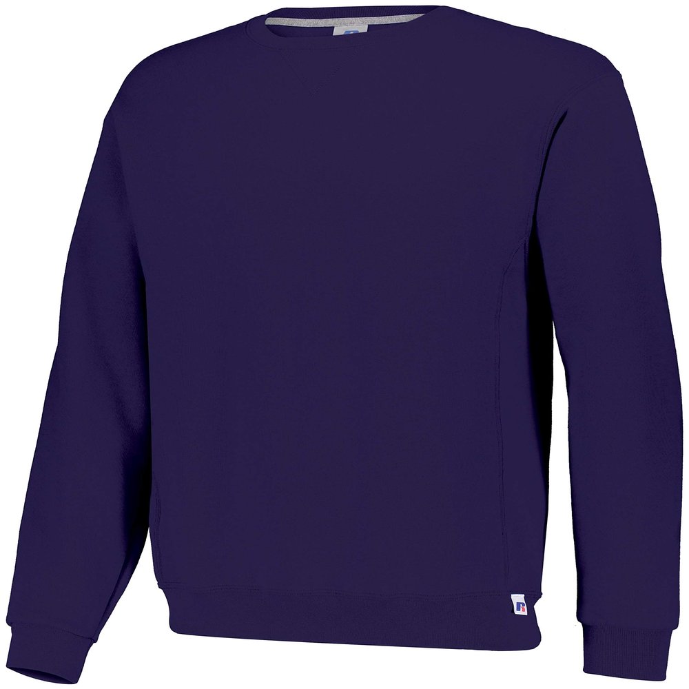 Russell Athletic Men's Dri Power Fleece Crewneck Sweatshirt, Purple, X-Large