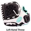 Rawlings Girls' 10.5 in Fastpitch Softball Pitcher/Infield Glove, for Left Hand Throwers,White view 4