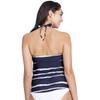 Kona Sol Women's Center Front Tie Tankini Top - (Navy) - (Small) view 2