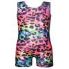 HOZIY Gymnastics Leotard With Shorts for Girls 4t 5t Rainbow Camouflage Leopard Biketards view 3
