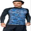 IST DS46 Unisex Long Sleeve Rash Guard (Small, Blue) view 1