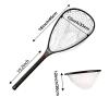 Aventik Fly Floating Fishing Carbon Fiber Landing Net Clear Rubber Ghost Net Catch & Release with Magnetic Net Release(Long Handle withblack with Magnetic Release) view 2