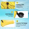 AQUARM 33 inch Bodyboard with Premium Wrist Leash and Fin Tethers, Super Lightweight & Slick Bottom Perfect Surfing for Kids Teens and Adults (Yellow) view 2