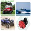 10L0L 12 Volt Golf Cart Horn Kit for Yamaha EZGO Club Car or UTV Boat, Floor Mount Button Switch, Universal Loud Horn Volume Up to 118db view 3