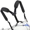 BIG TEETH Golf Bag Straps Swivel Backpack Straps Replacement Adjustable Thick Padded Bag Strap, Universal Comfort Easy Installation (2 Tape Connected Black)