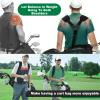BIG TEETH Golf Bag Straps Swivel Backpack Straps Replacement Adjustable Thick Padded Bag Strap, Universal Comfort Easy Installation (2 Tape Connected Black) view 2