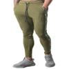 Andongnywell Men's casual running training sweatpants pantaloons Stretch Straight Leg Cotton Comfy Pocket Pants (Army Green,Large)