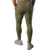 Andongnywell Men's casual running training sweatpants pantaloons Stretch Straight Leg Cotton Comfy Pocket Pants (Army Green,Large) view 3