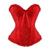 Kranchungel Corset Tops for Women: Renaissance Corset Bustier Shapewear - Halloween Costumes for Themed Parties Aged 25-35 4X-Large Red view 1