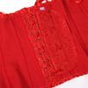 Kranchungel Corset Tops for Women: Renaissance Corset Bustier Shapewear - Halloween Costumes for Themed Parties Aged 25-35 4X-Large Red view 4