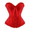Kranchungel Corset Tops for Women: Renaissance Corset Bustier Shapewear - Halloween Costumes for Themed Parties Aged 25-35 Medium Red view 1
