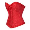 Kranchungel Corset Tops for Women: Renaissance Corset Bustier Shapewear - Halloween Costumes for Themed Parties Aged 25-35 Medium Red view 2