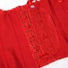 Kranchungel Corset Tops for Women: Renaissance Corset Bustier Shapewear - Halloween Costumes for Themed Parties Aged 25-35 Medium Red view 4