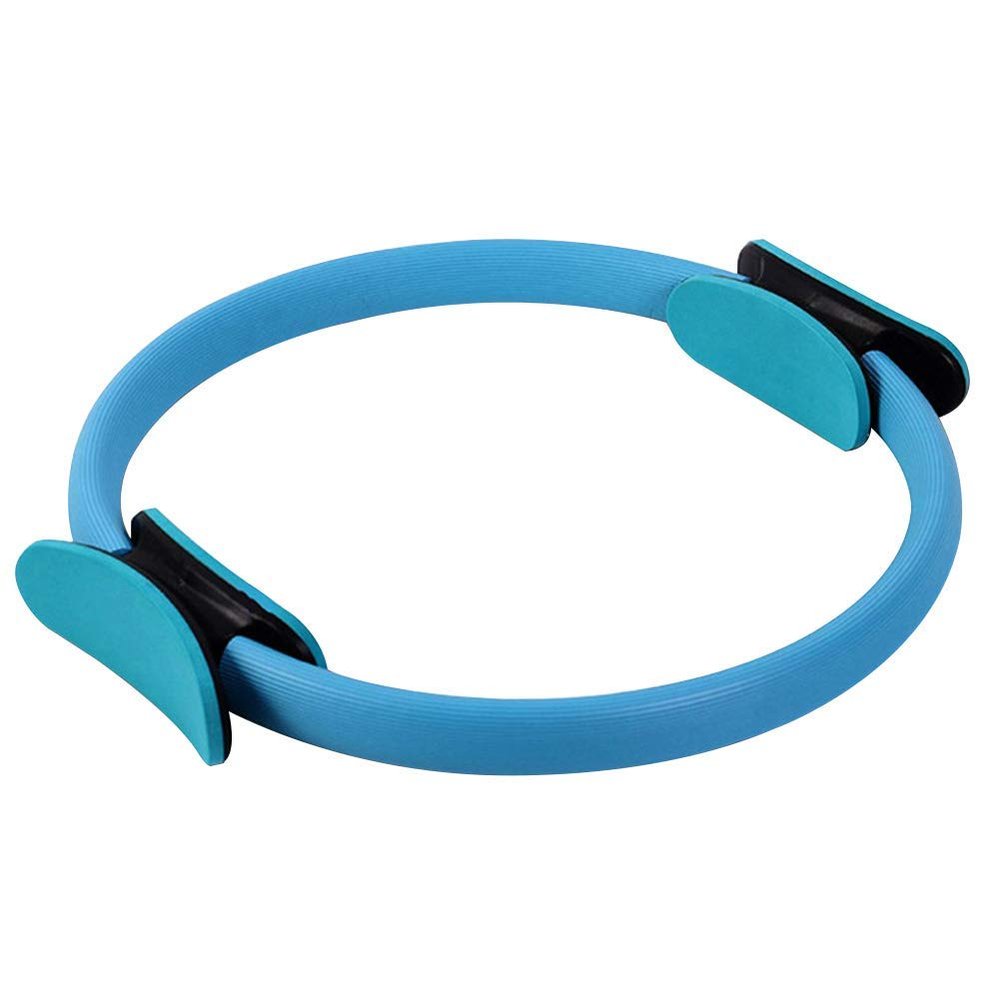 Pilates Circle Ring Resistance Exercise Workout Fitness Gym Yoga Ring Dual Band-Blue