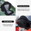 AQUARM Kayak Seat Deluxe Padded Canoe Seat Adjustable Kayak Backrest Replacement Seat Cushion Pad Back Support with Detachable Back Storage Bag for Universal Sit view 3
