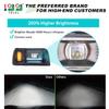 10L0L Deluxe Golf Cart Light Kit for Club Car DS 12V-60V, Full Headlight Taillight Kit with RGB Daytime Running Lamp Low High Beam Turn Signal Horn Brake Pad Hazard Blinker view 2