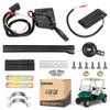 10L0L Golf Cart Turn Signal Kit for Yamaha Club Car EZGO with 9-pin Plug Wiring Harness (Input Voltage 12V), Golf Cart Blinker Kit Included Horn Brake Pad Hazard Light Switch view 1