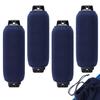 Affordura Boat Fender Covers | 2 & 4 Packs (Navy Blue) | Size: 8.5 x 16, 10 x 22 & 12 x 24 | Marine Bumper Covers, Premium Fleece Material, Great for 6.5, 8.5 & 10 inch Fender view 1