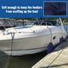 Affordura Boat Fender Covers | 2 & 4 Packs (Navy Blue) | Size: 8.5 x 16, 10 x 22 & 12 x 24 | Marine Bumper Covers, Premium Fleece Material, Great for 6.5, 8.5 & 10 inch Fender view 4