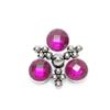 Dermal Piercing Top - Dermal Jewelry Surgical Steel - Microdermal Jewelry Top for Dermal Piercing - Dermal Anchor Top Threaded view 1